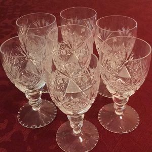 💖💖Set of 7 Vintage Crystal Cordials